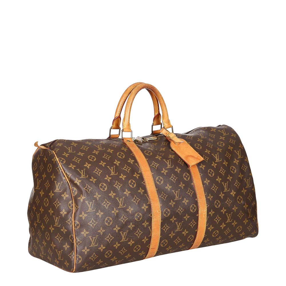 

Louis Vuitton Monogram Canvas Keepall 55 Bag, Brown