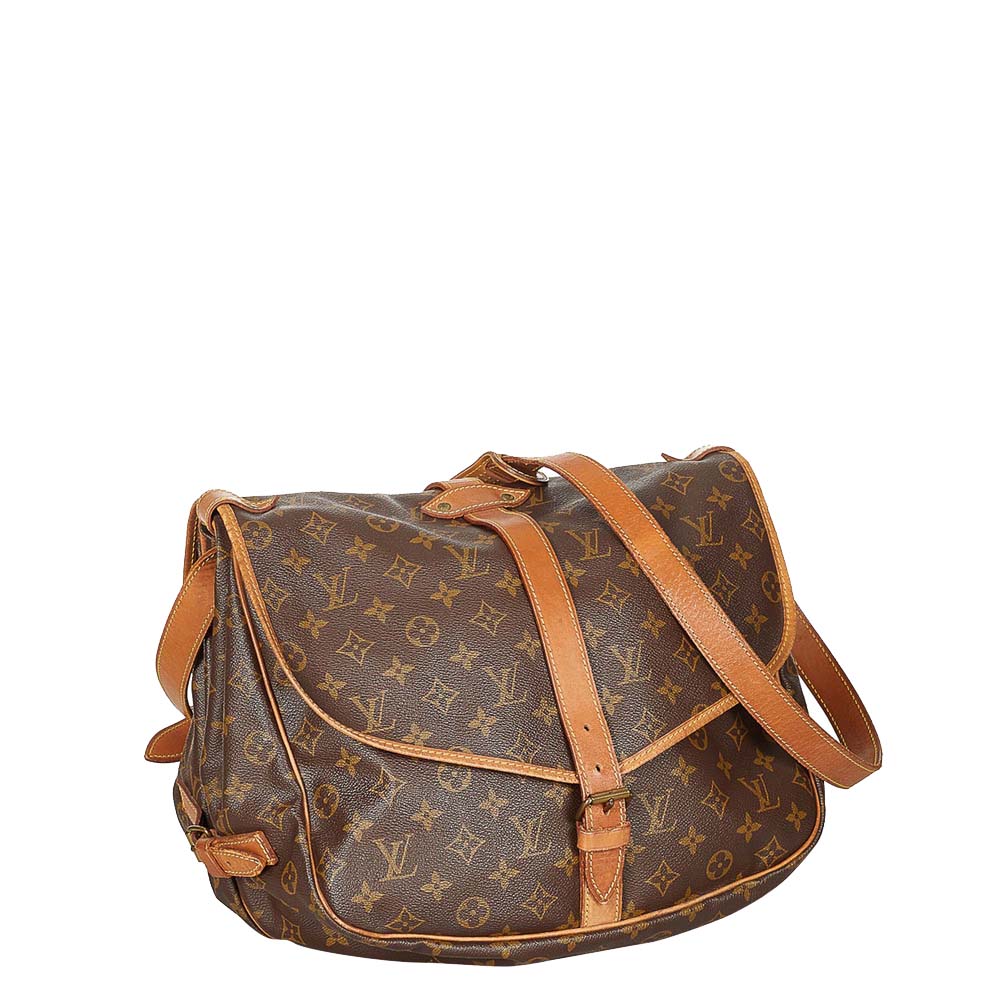 

Louis Vuitton Monogram Canvas Saumur 35 Bag, Brown