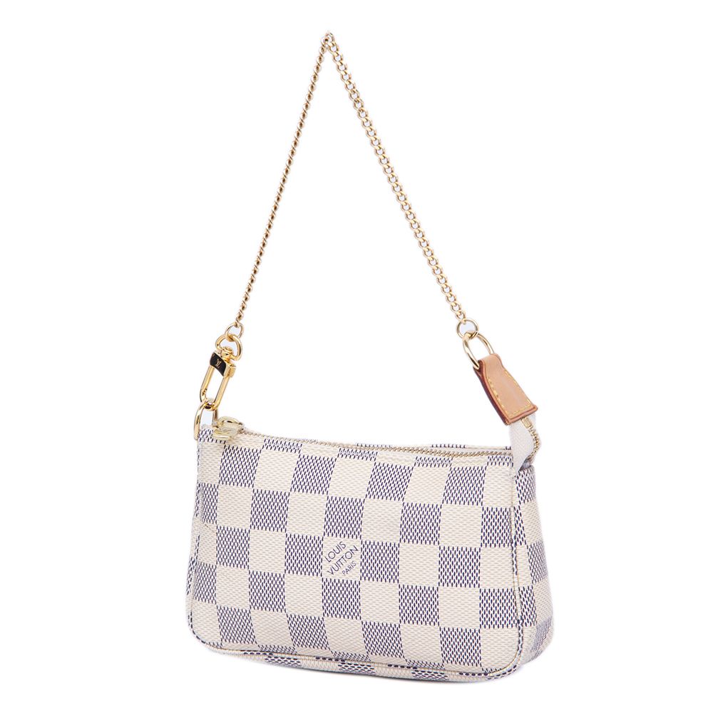 

Louis Vuitton Damier Azur Canvas Pochette Bag, Blue