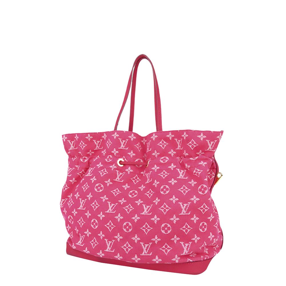 

Louis Vuitton Pink Monogram Denim Noefull MM Bag