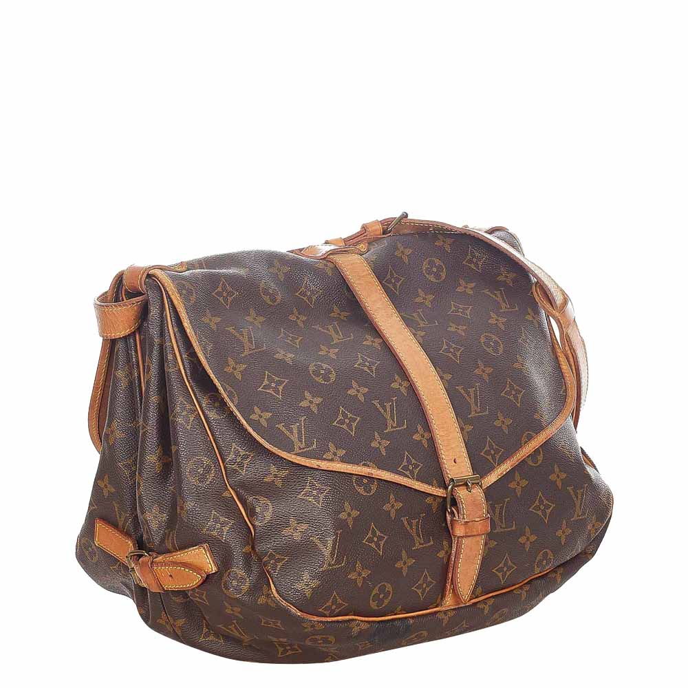 

Louis Vuitton Monogram Canvas Saumur 35 Bag, Brown
