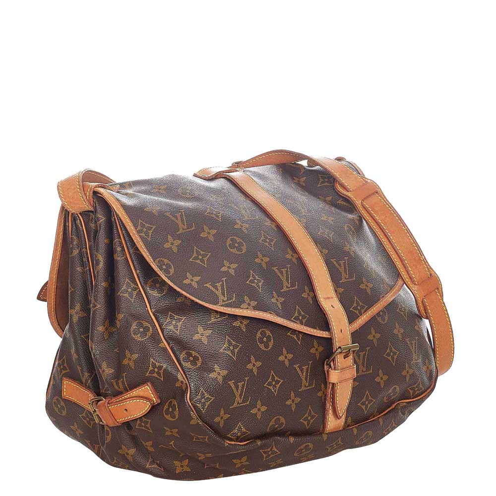 

Louis Vuitton Monogram Canvas Saumur 35 Bag, Brown