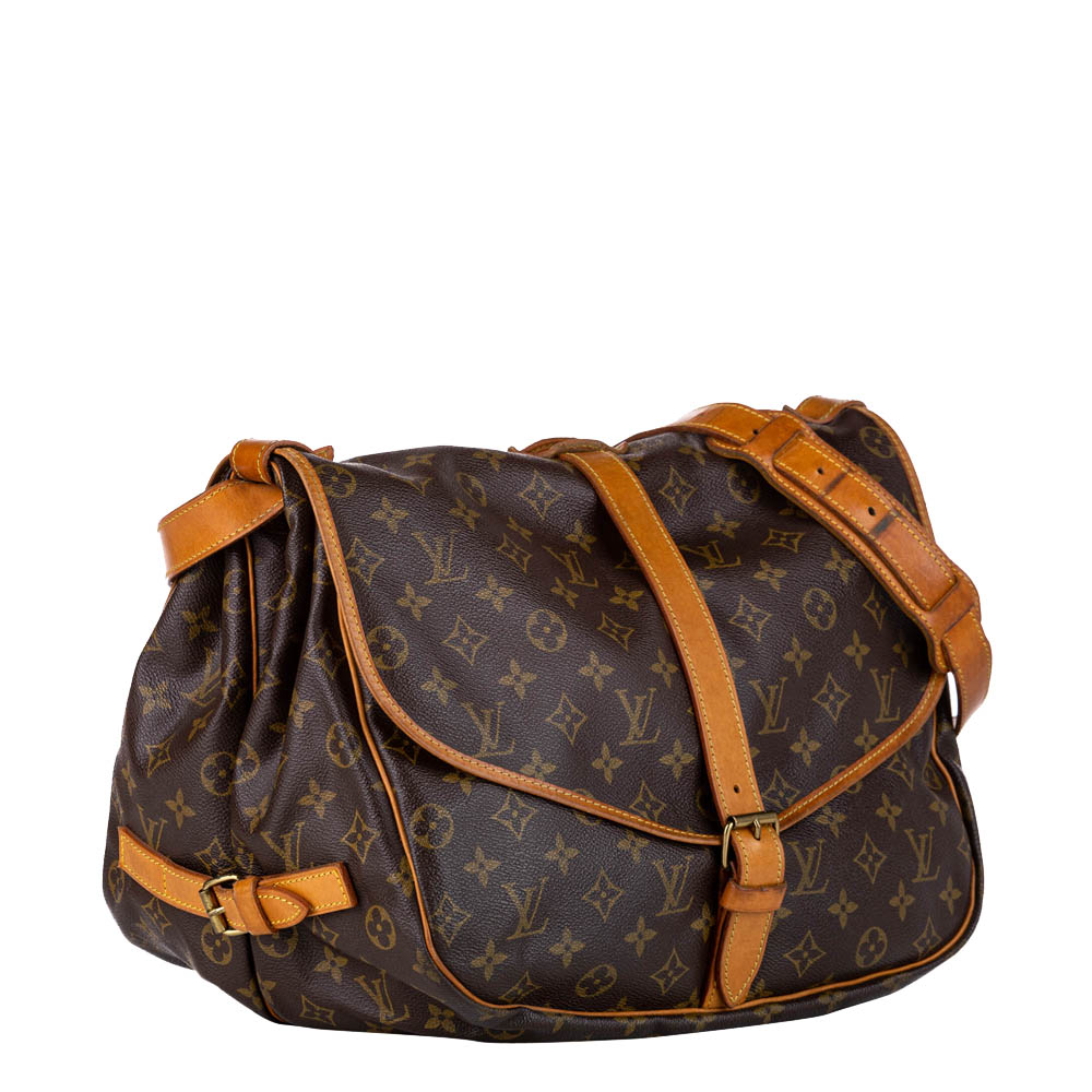 

Louis Vuitton Monogram Canvas Saumur 35 Bag, Brown