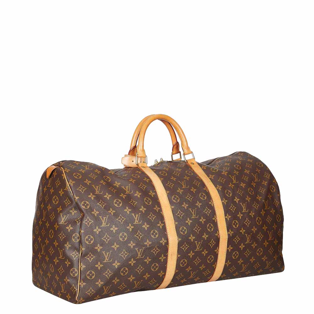 

Louis Vuitton Monogram Canvas Keepall Bandouliere 60 Bag, Brown