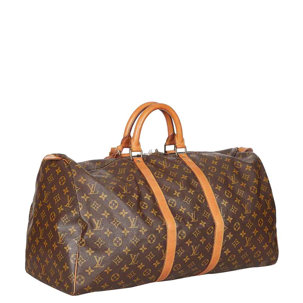 

Louis Vuitton Monogram Canvas Keepall 55 Bag, Brown