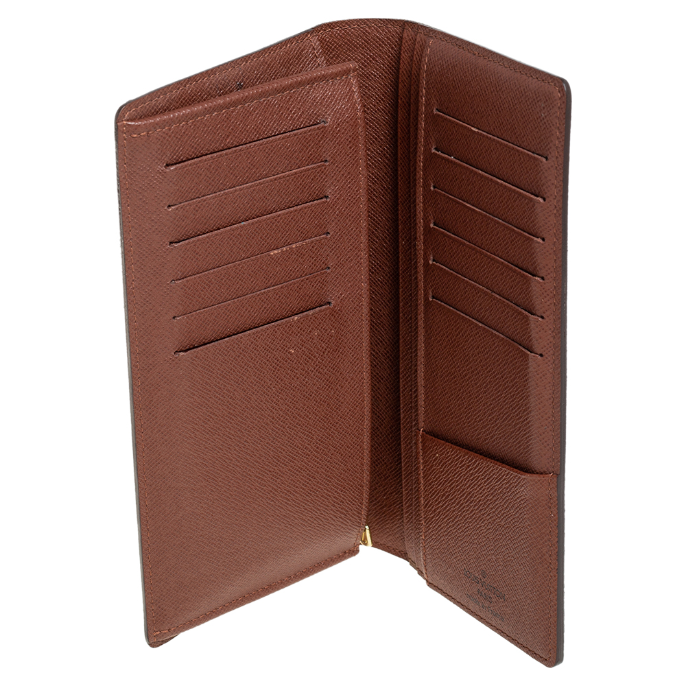 

Louis Vuitton Monogram Canvas Brazza Wallet, Brown