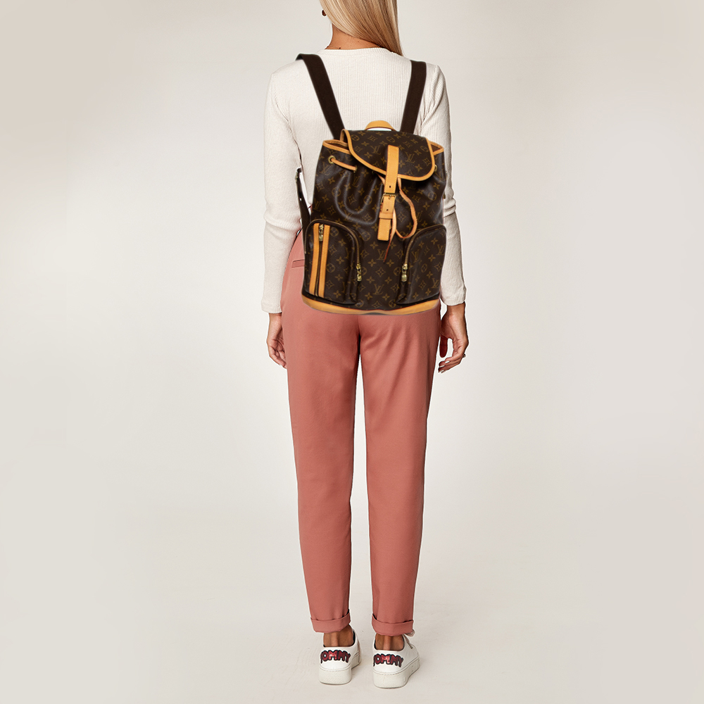 

Louis Vuitton Monogram Canvas Bosphore Backpack, Brown