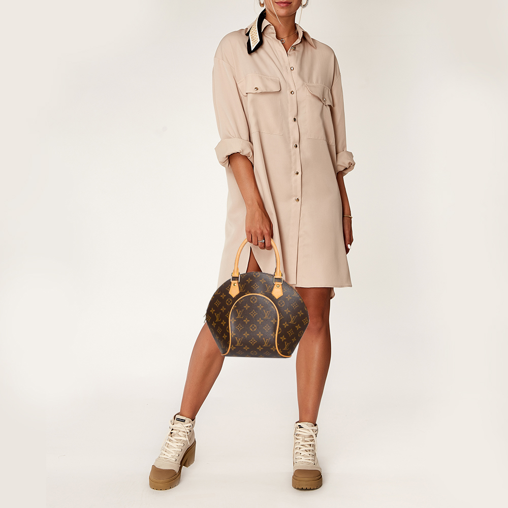 

Louis Vuitton Monogram Canvas and Leather Ellipse PM Bag, Brown