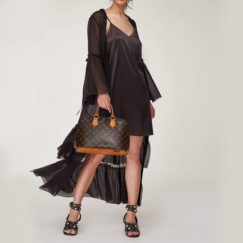 

Louis Vuitton Monogram Canvas and Leather Alma PM Bag, Brown