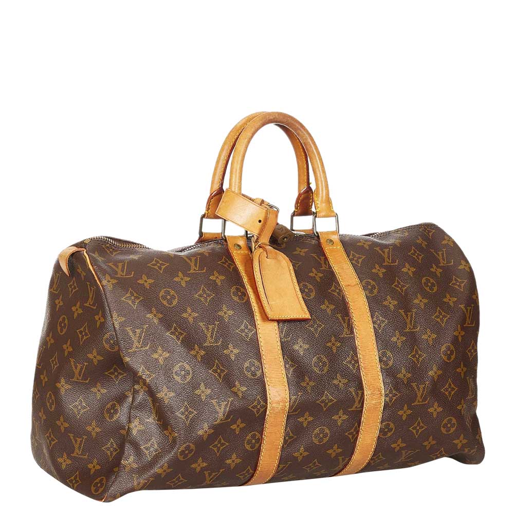 

Louis Vuitton Monogram Canvas Keepall 45 Bag, Brown