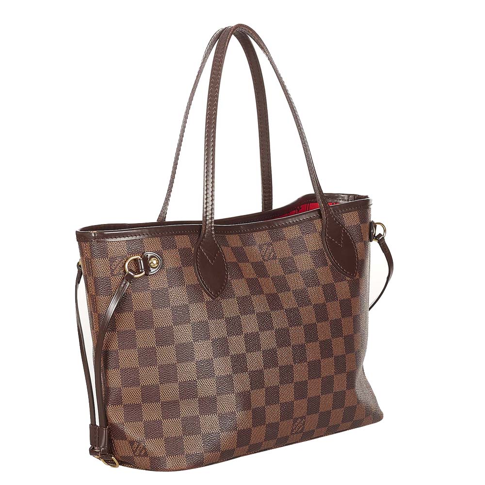 

Louis Vuitton Damier Ebene Canvas Neverfull PM Bag, Brown