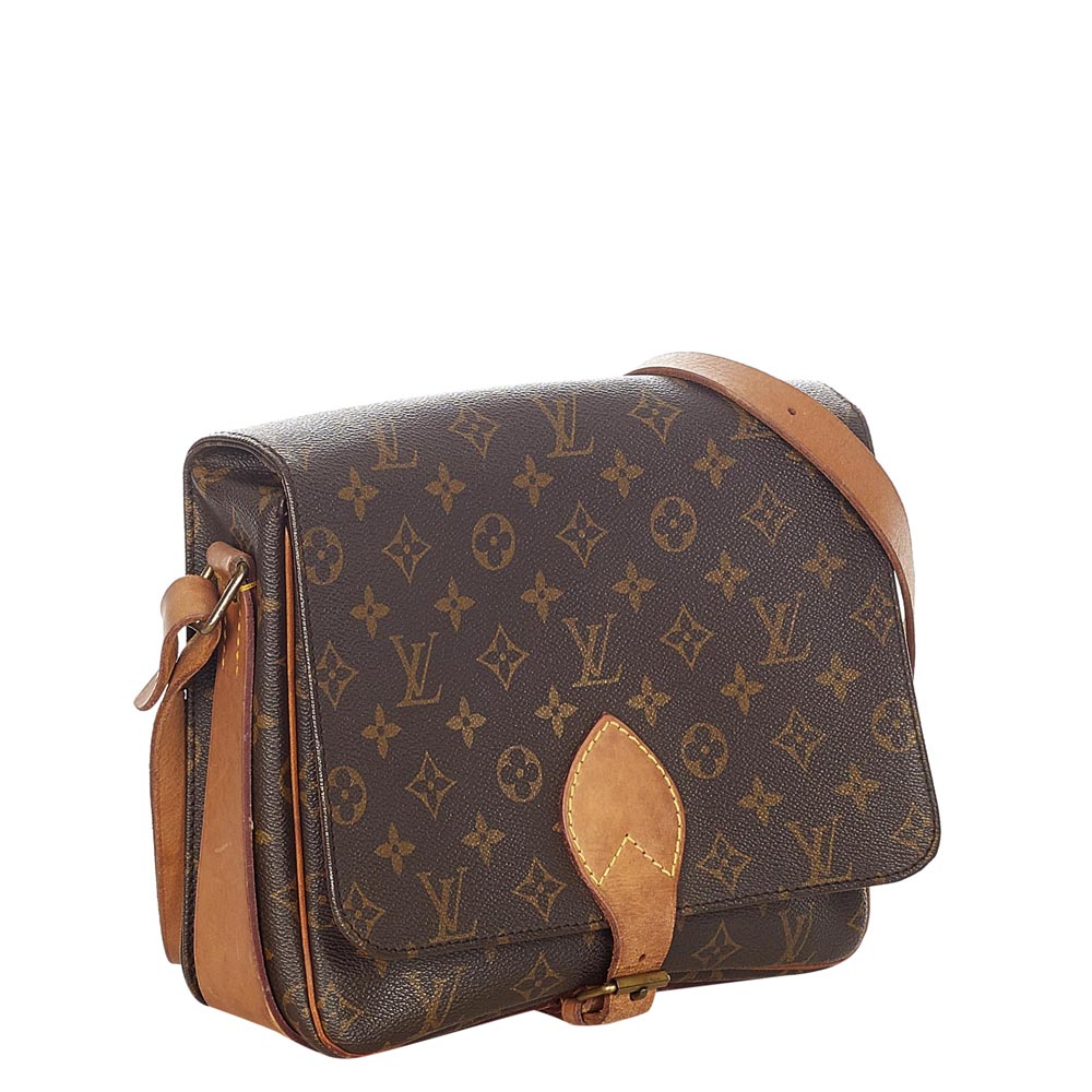 

Louis Vuitton Monogram Canvas Cartouchiere GM Bag, Brown