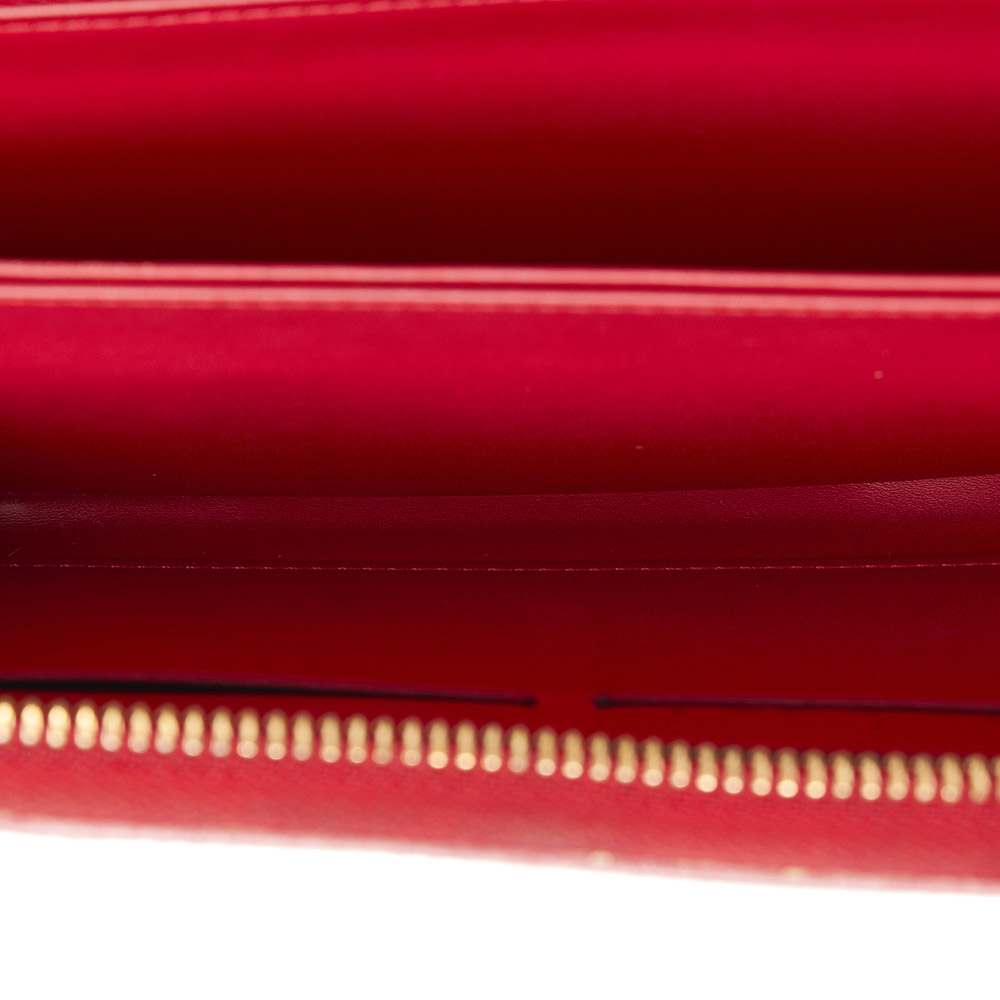 

Louis Vuitton Red/White Monogram Vernis Dots Infinity Zippy Wallet
