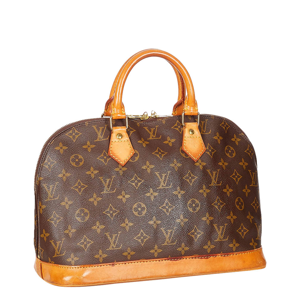 

Louis Vuitton Monogram Canvas Alma PM Bag, Brown