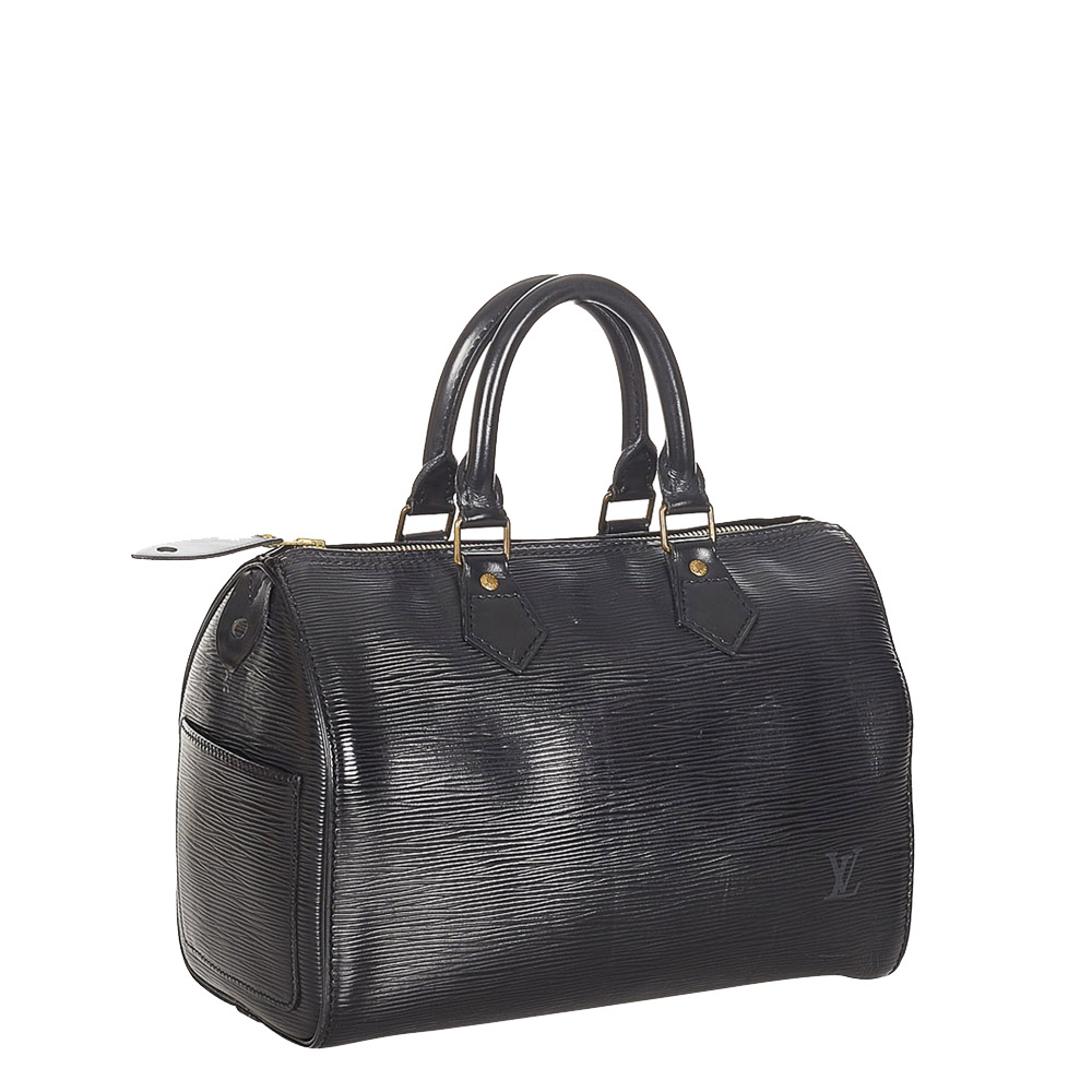 

Louis Vuitton Black Epi Leather Speedy 25 Bag