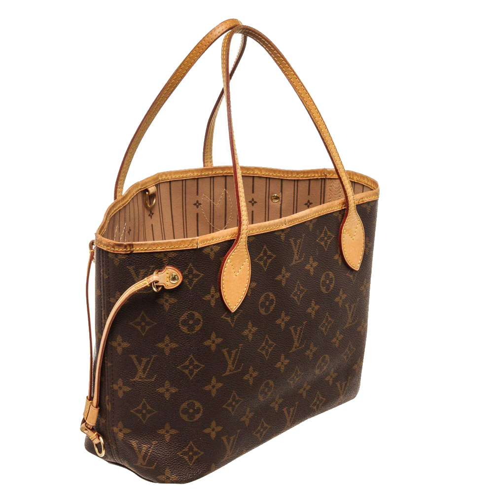 

Louis Vuitton Monogram Canvas Neverfull PM Bag, Brown