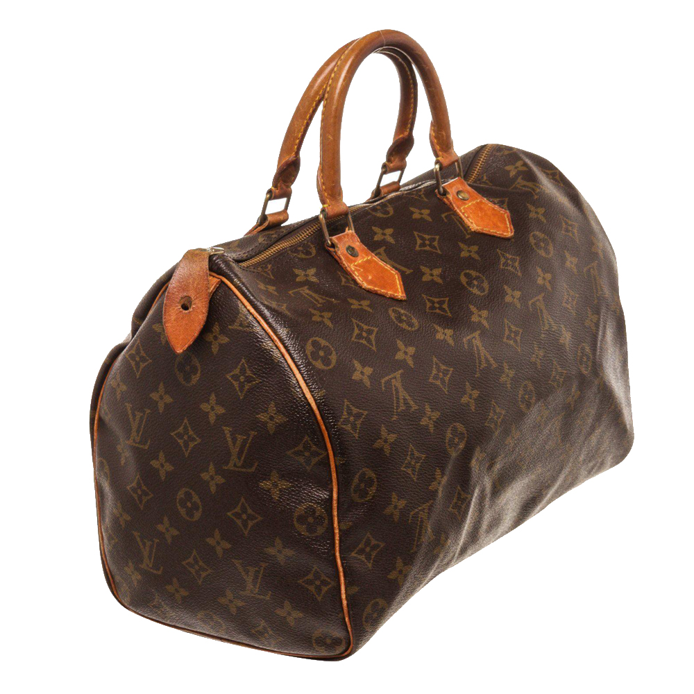 

Louis Vuitton Monogram Canvas Speedy 35 Bag, Brown