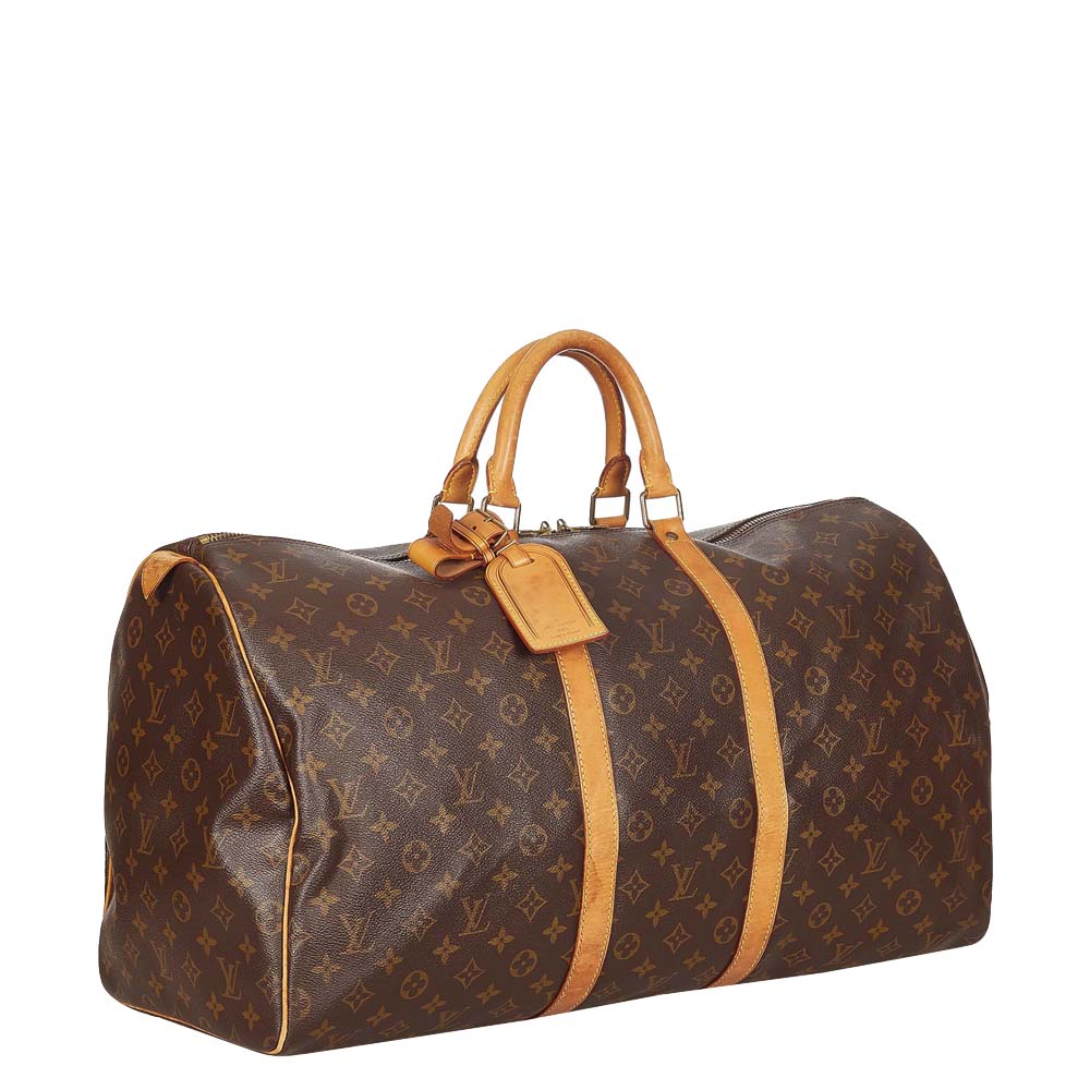 

Louis Vuitton Monogram Canvas Keepall 55 Bag, Brown