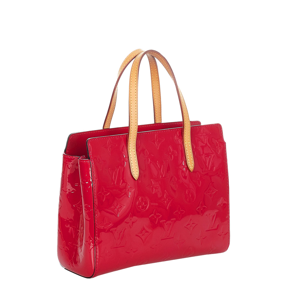 

Louis Vuitton Red Monogram Vernis Catalina BB Bag