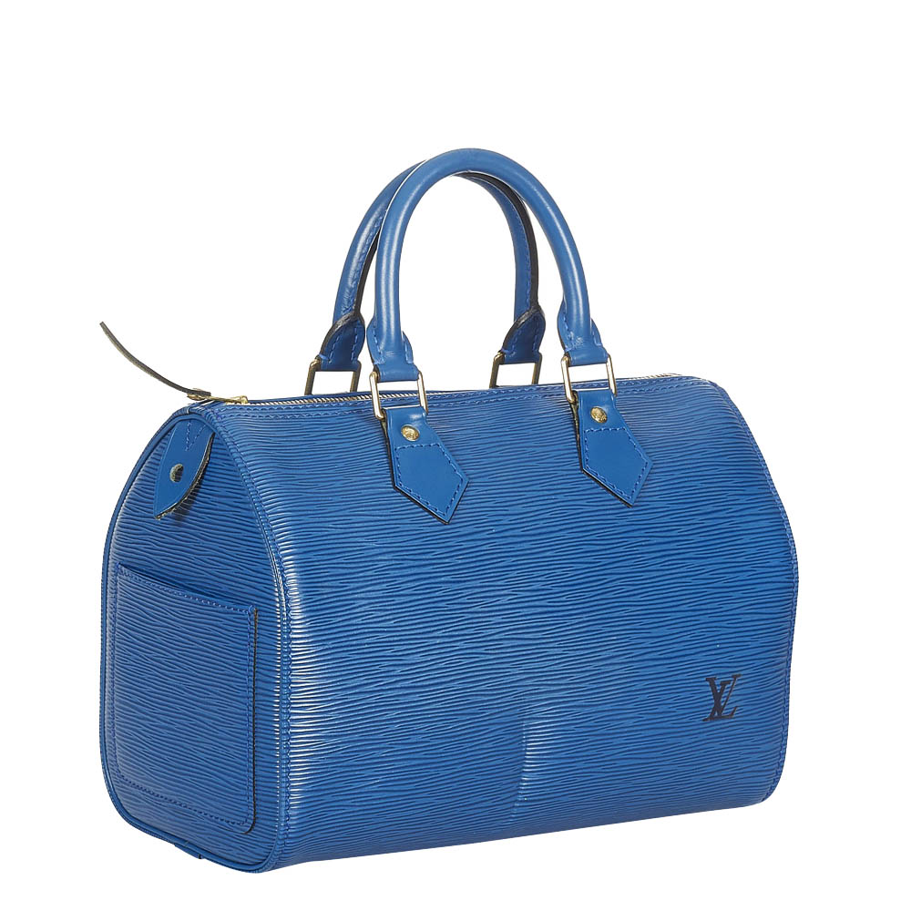 

Louis Vuitton Blue Epi Leather Speedy 30 Bag