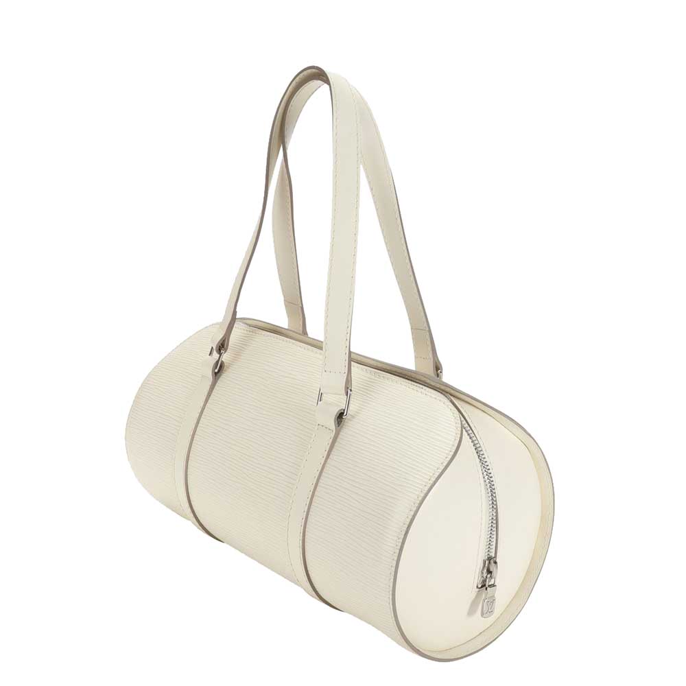 

Louis Vuitton White Epi Leather Soufflot Bag
