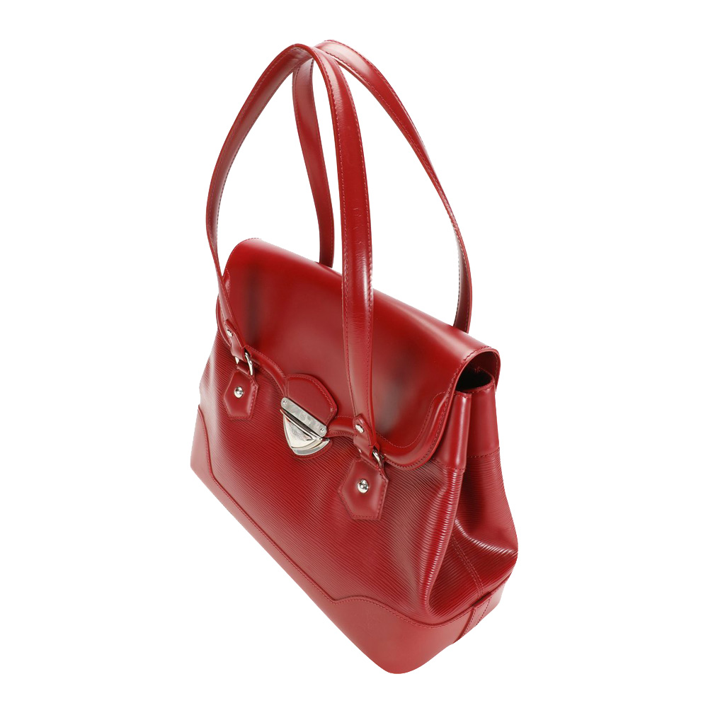 

Louis Vuitton Red Epi Leather Bagatelle GM Bag