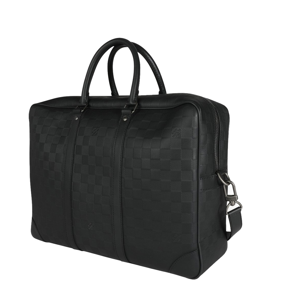 

Louis Vuitton Black/Grey Damier Graphite Canvas Porte Documents Voyage Briefcase
