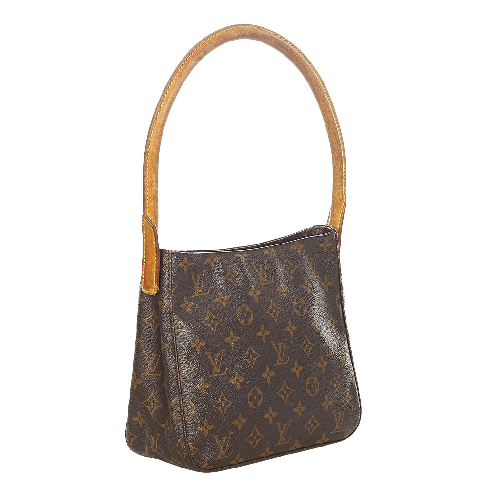 

Louis Vuitton Monogram Canvas Looping PM Bag, Brown