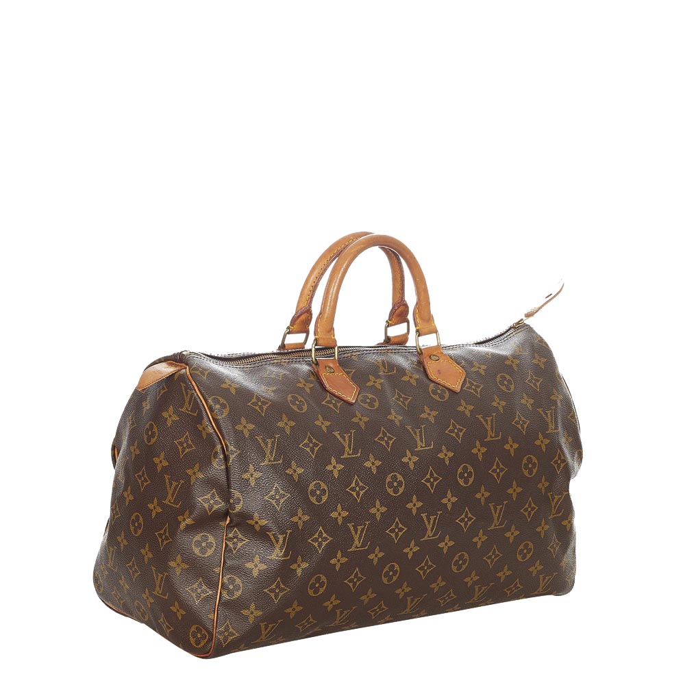 

Louis Vuitton Monogram Canvas Speedy 40 Bag, Brown