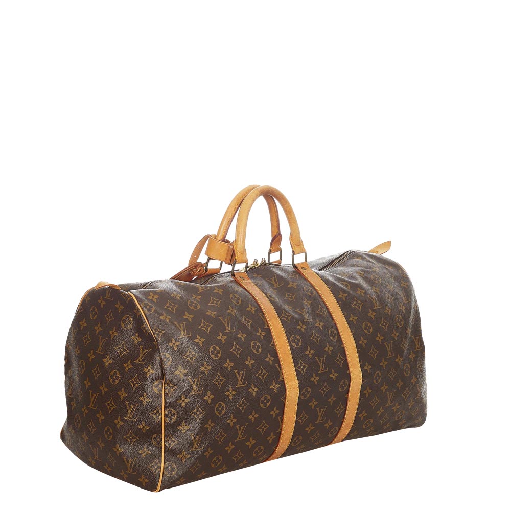 

Louis Vuitton Monogram Canvas Keepall 55 Bag, Brown
