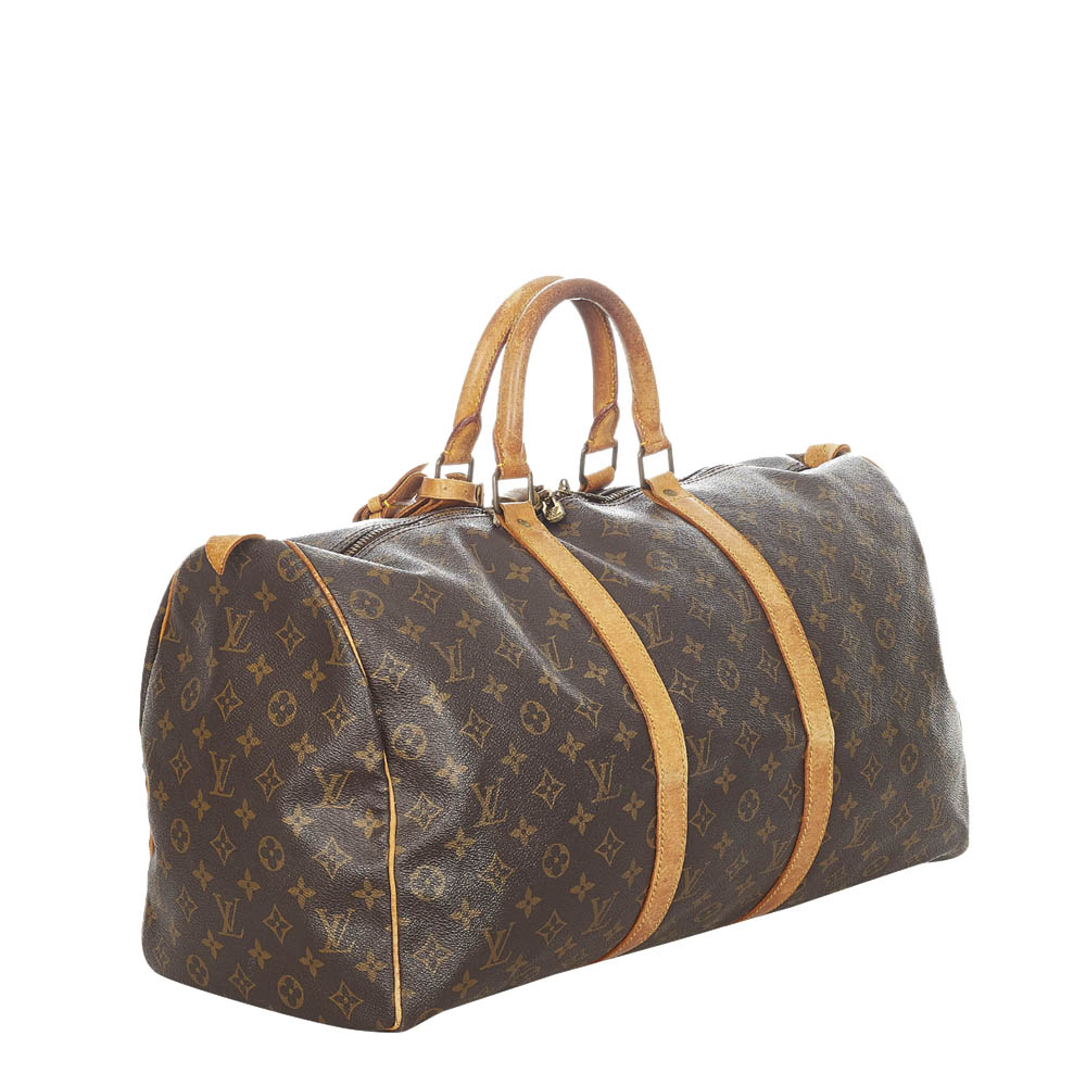 

Louis Vuitton Monogram Canvas Keepall 50 Bag, Brown