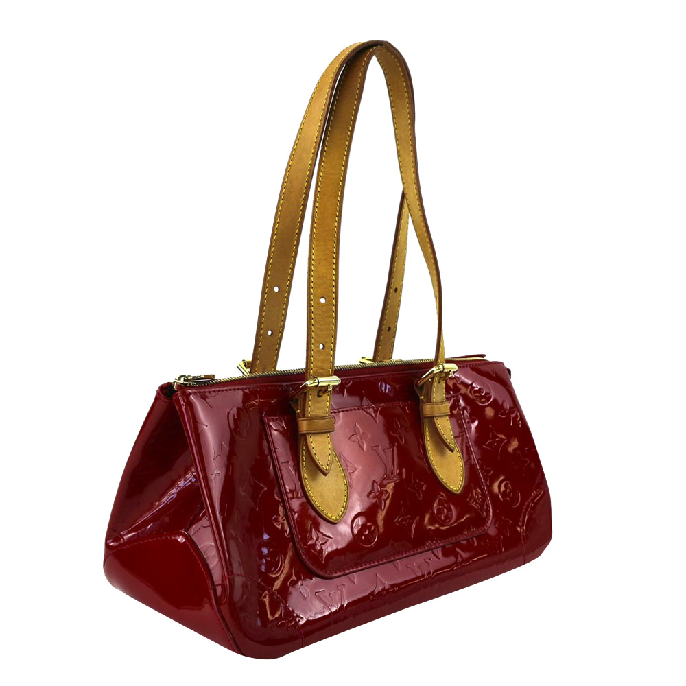 

Louis Vuitton Red Monogram Vernis Rosewood Avenue Bag