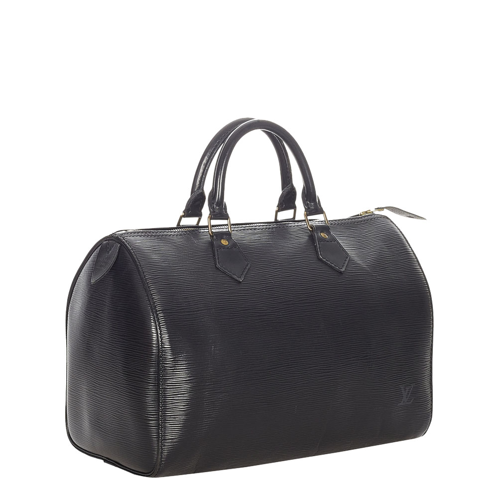 

Louis Vuitton Black Epi Leather Speedy 30 Bag