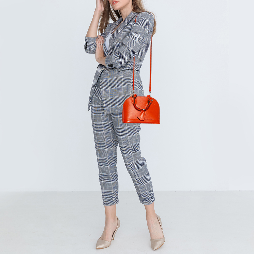 

Louis Vuitton Piment Epi Leather Alma BB Bag, Orange