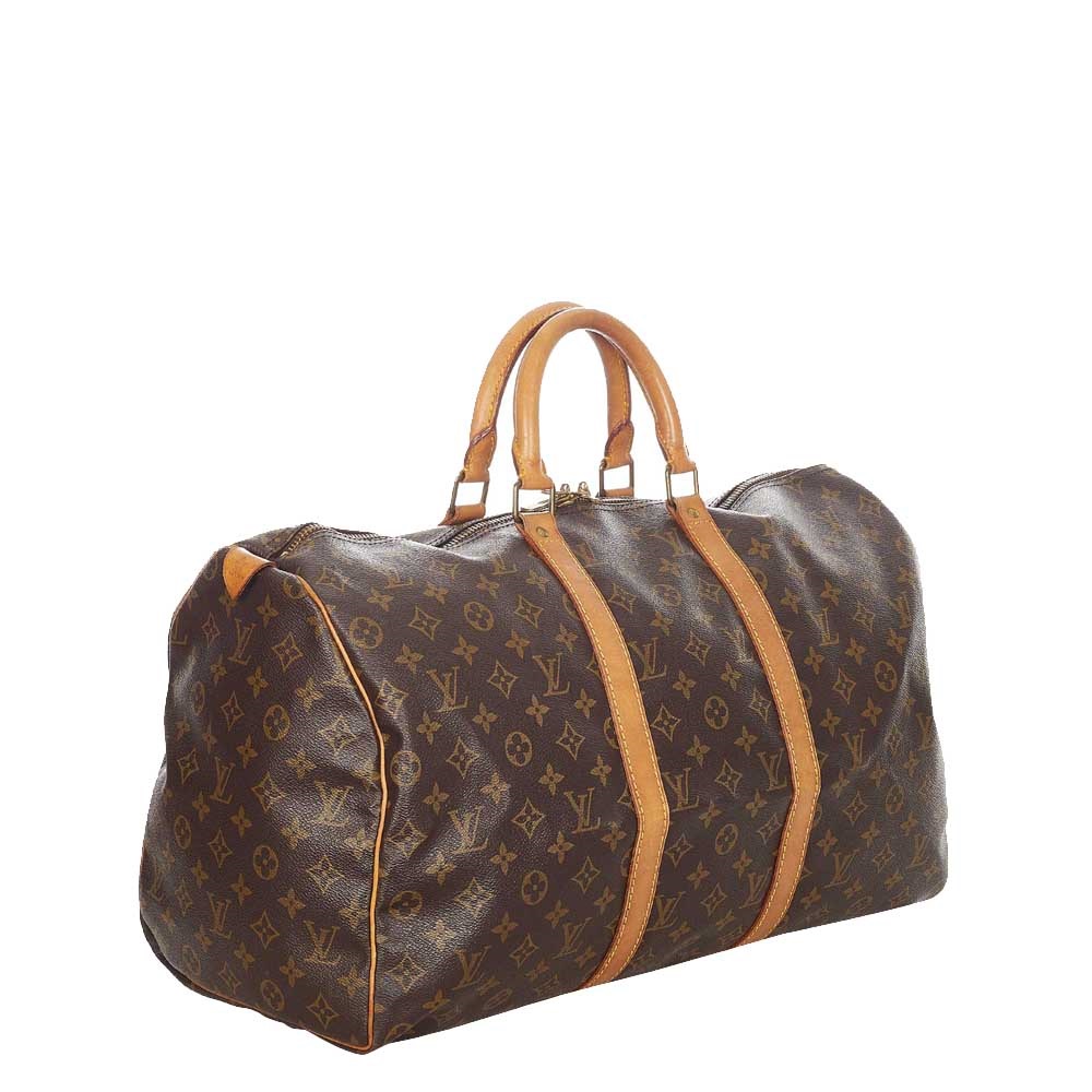 

Louis Vuitton Monogram Canvas Keepall 50 Bag, Brown
