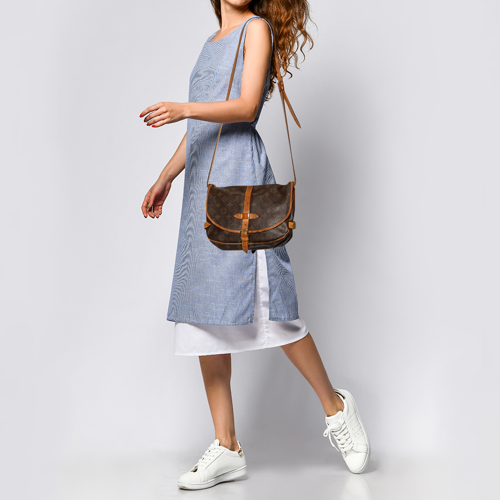 

Louis Vuitton Monogram Canvas Saumur 30 Bag, Brown
