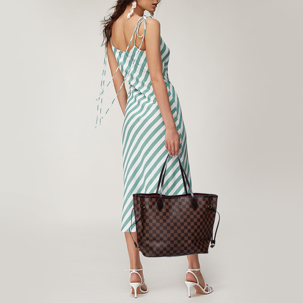 

Louis Vuitton Damier Ebene Canvas Neverfull GM Bag, Brown
