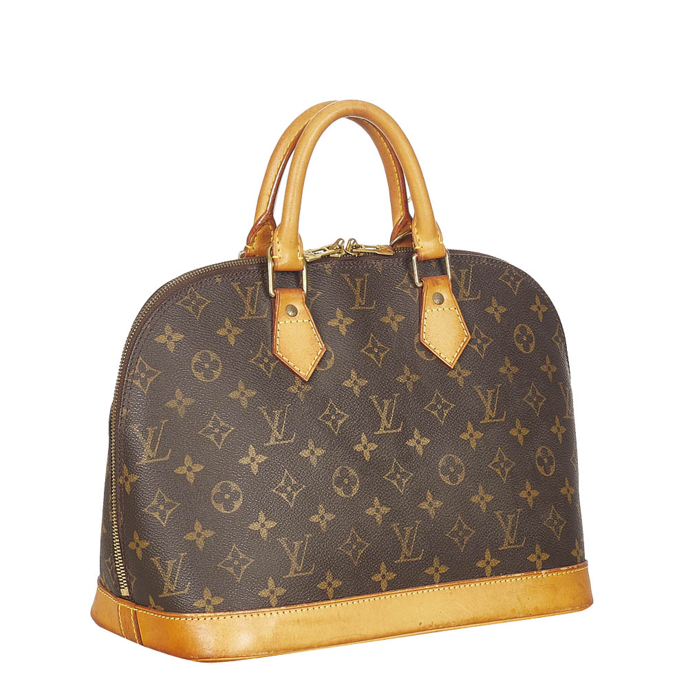 

Louis Vuitton Monogram Canvas Alma PM Bag, Brown