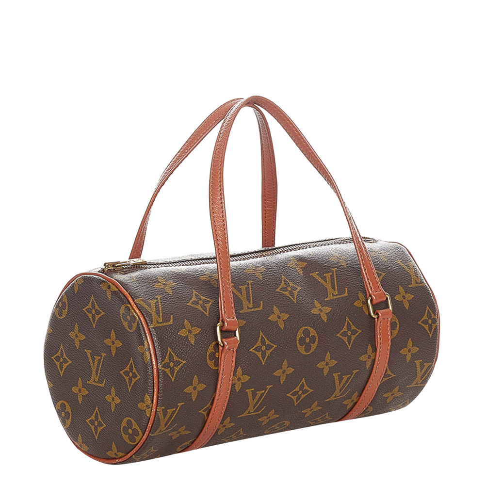 

Louis Vuitton Damier Ebene Canvas Papillon 26 Bag, Brown