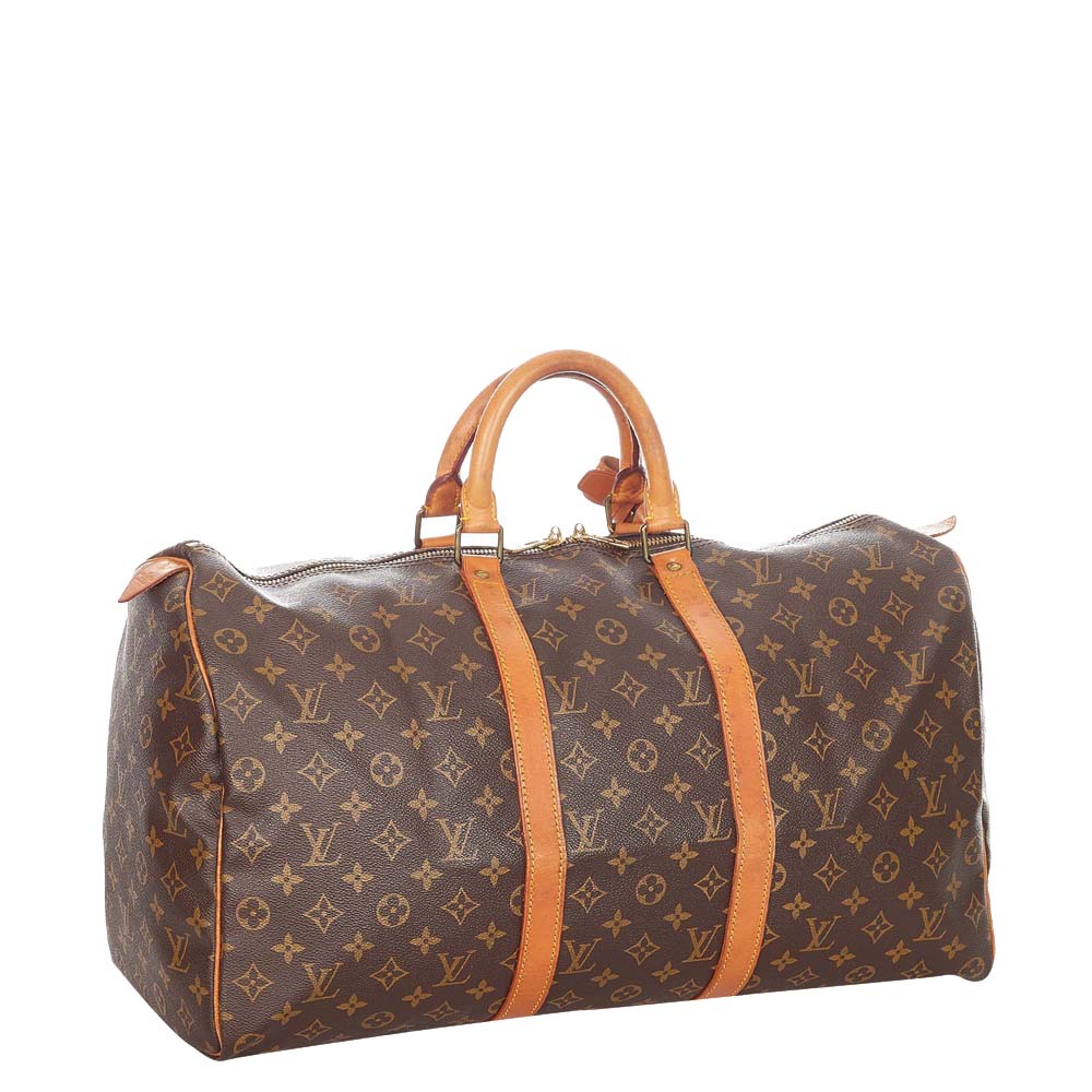 

Louis Vuitton Monogram Canvas Keepall 50 Bag, Brown