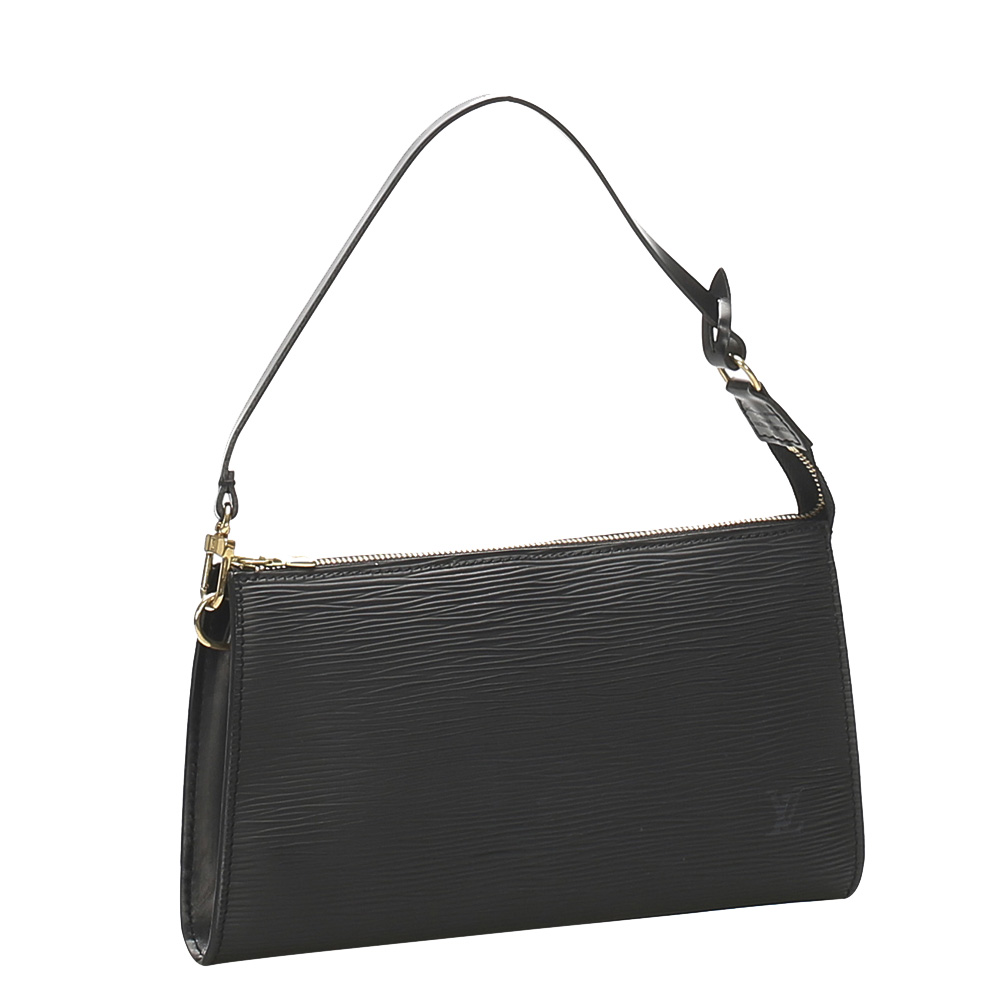 

Louis Vuitton Black Epi Leather Pochette Accessoires Bag