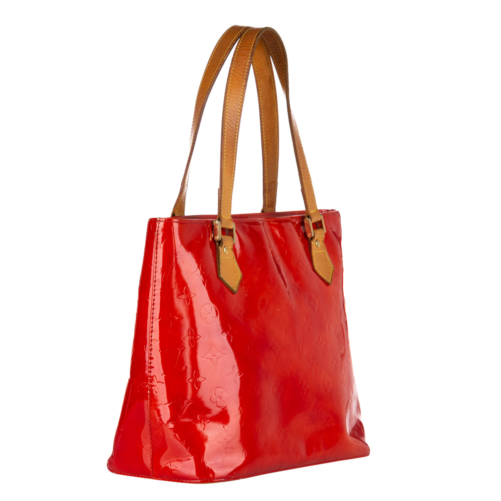 

Louis Vuitton Red Monogram Vernis Houston Bag