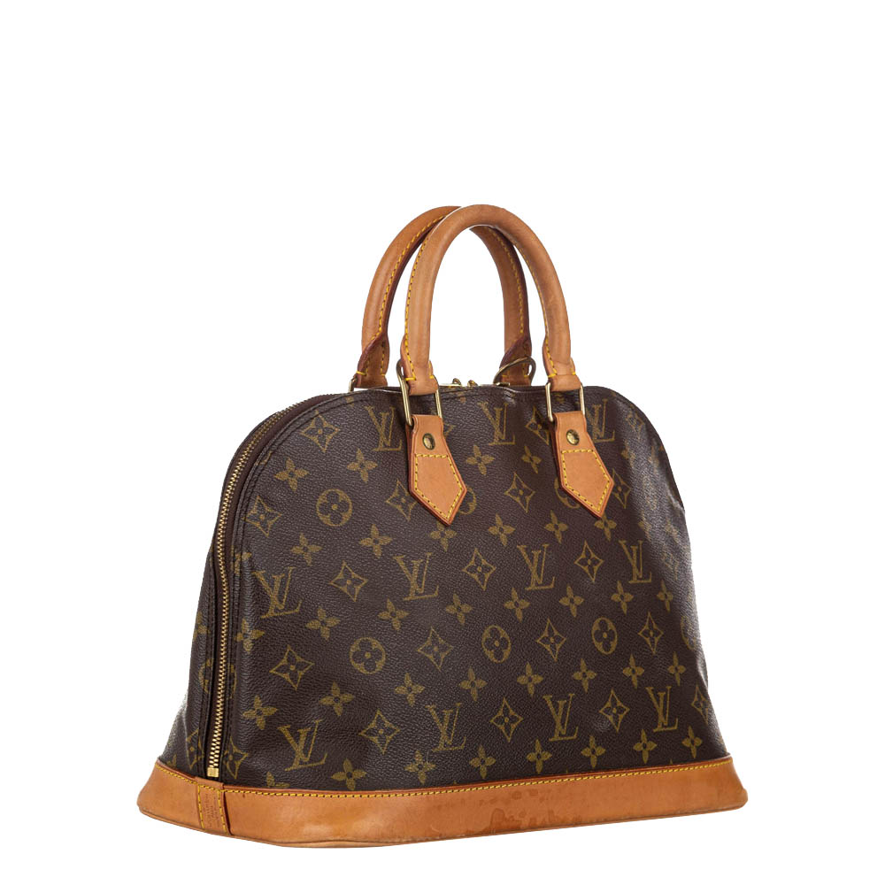 

Louis Vuitton Monogram Canvas Alma PM Bag, Brown