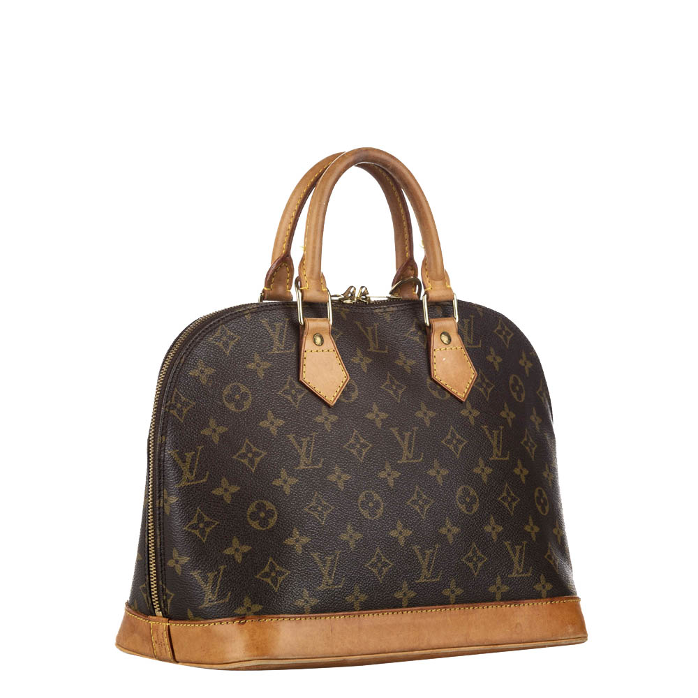 

Louis Vuitton Monogram Canvas Alma PM Bag, Brown