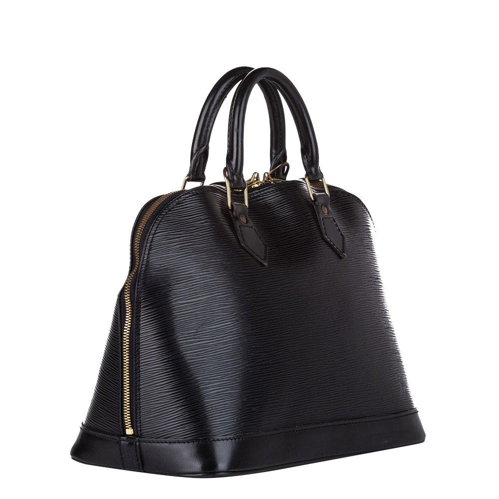 

Louis Vuitton Black Epi Leather Alma PM Bag