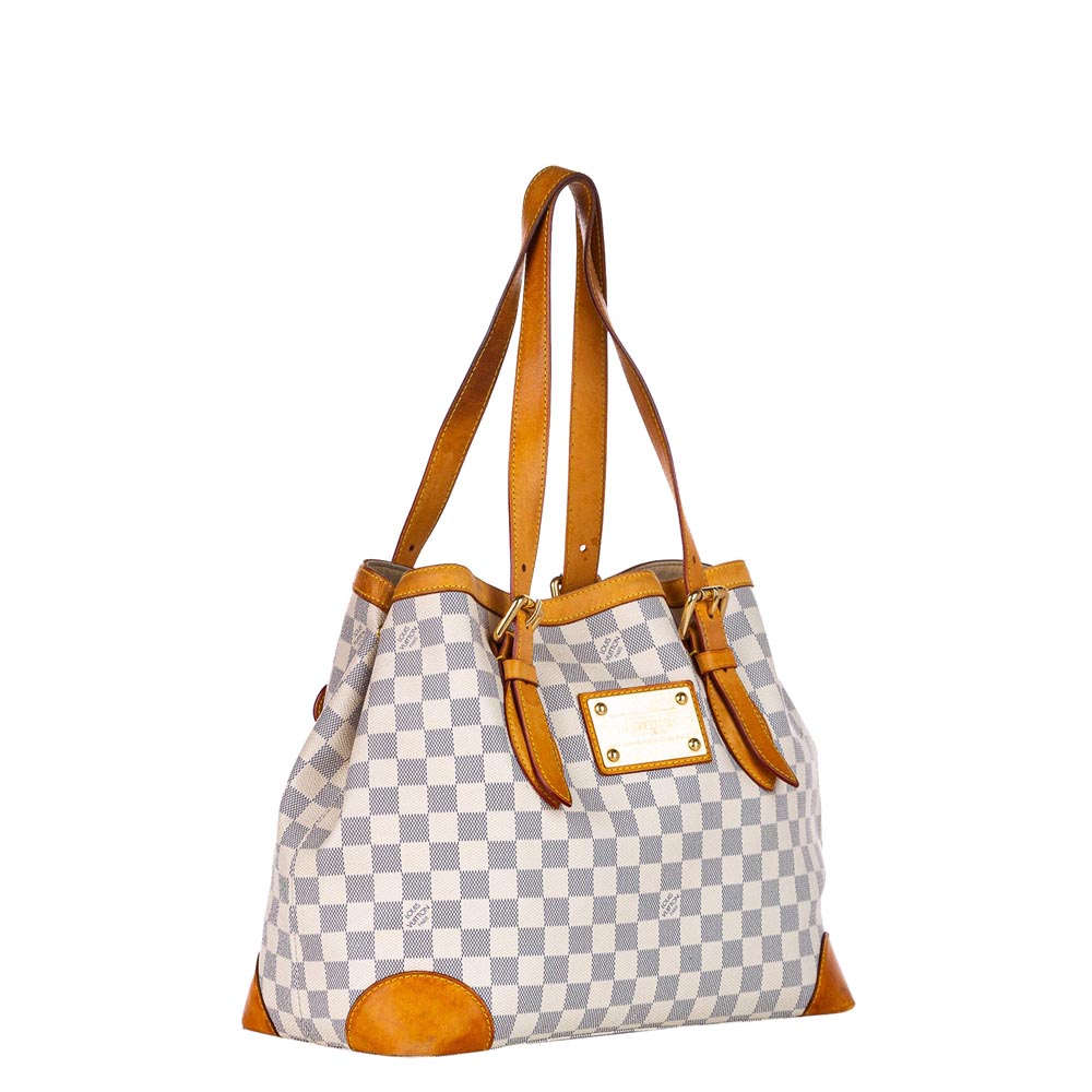 

Louis Vuitton Damier Azur Canvas Hampstead MM Bag, Blue