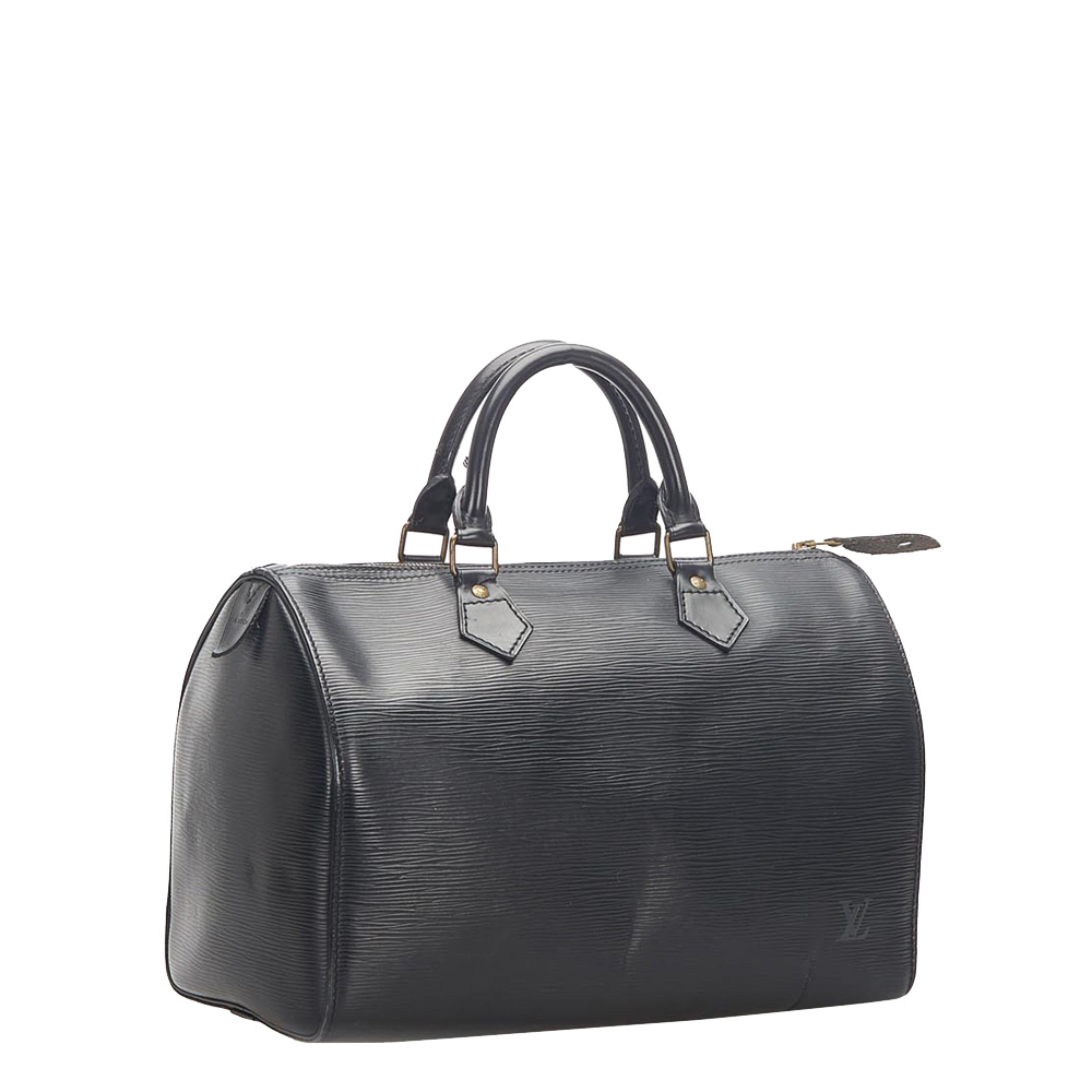

Louis Vuitton Black Epi Leather Speedy 25 Bag