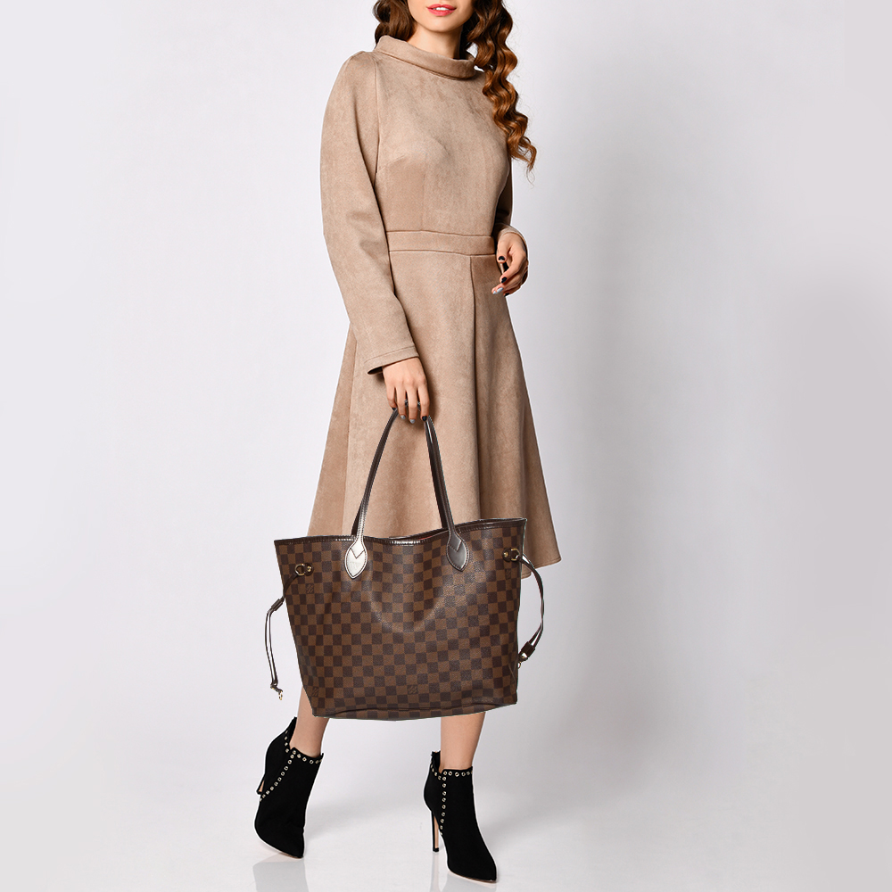 

Louis Vuitton Damier Ebene Canvas Neverfull MM Bag, Brown