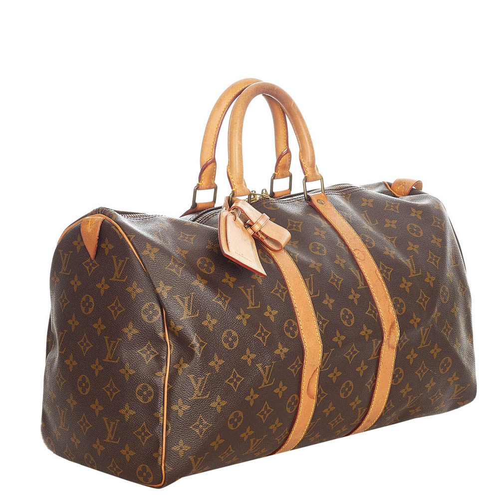 

Louis Vuitton Monogram Canvas Keepall 45 Bag, Brown