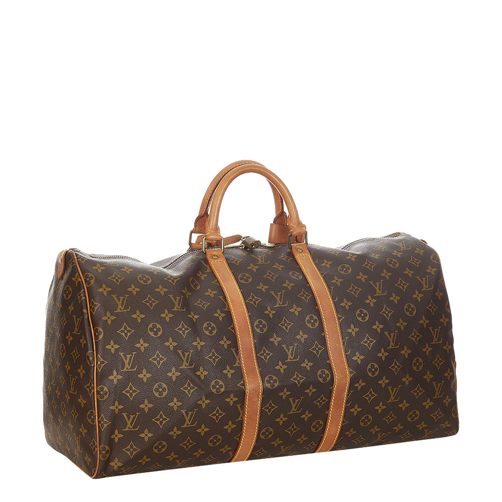 

Louis Vuitton Monogram Canvas Keepall 55 Bag, Brown